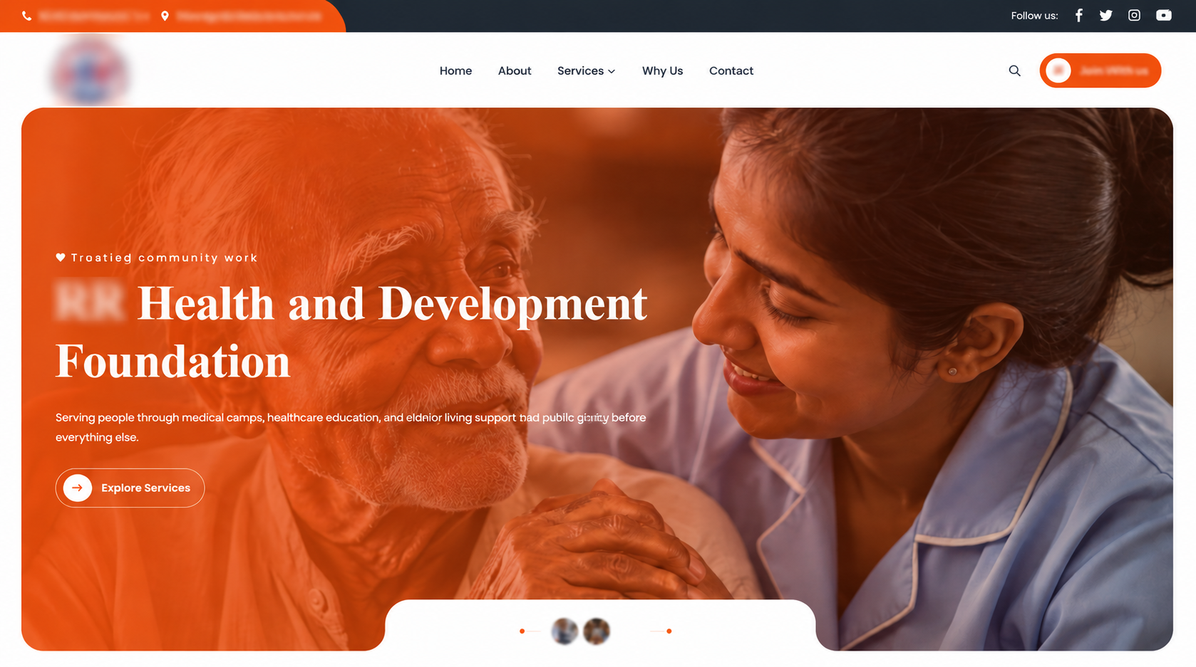 Healthcare NGO and Foundation Website Development by SCMAI Digital